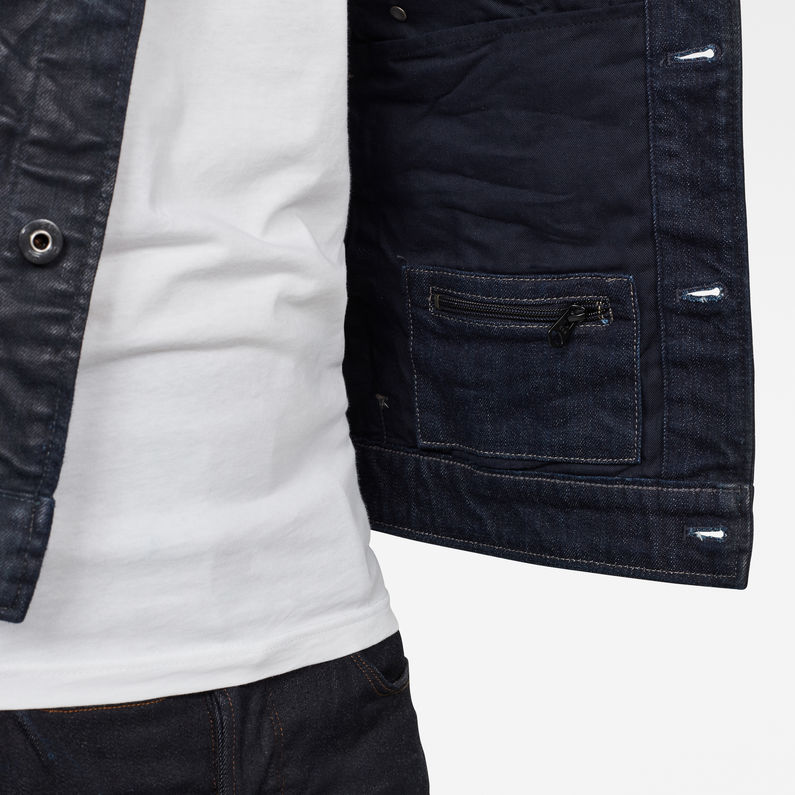 G-Star RAW® Slim Jacket Black detail shot