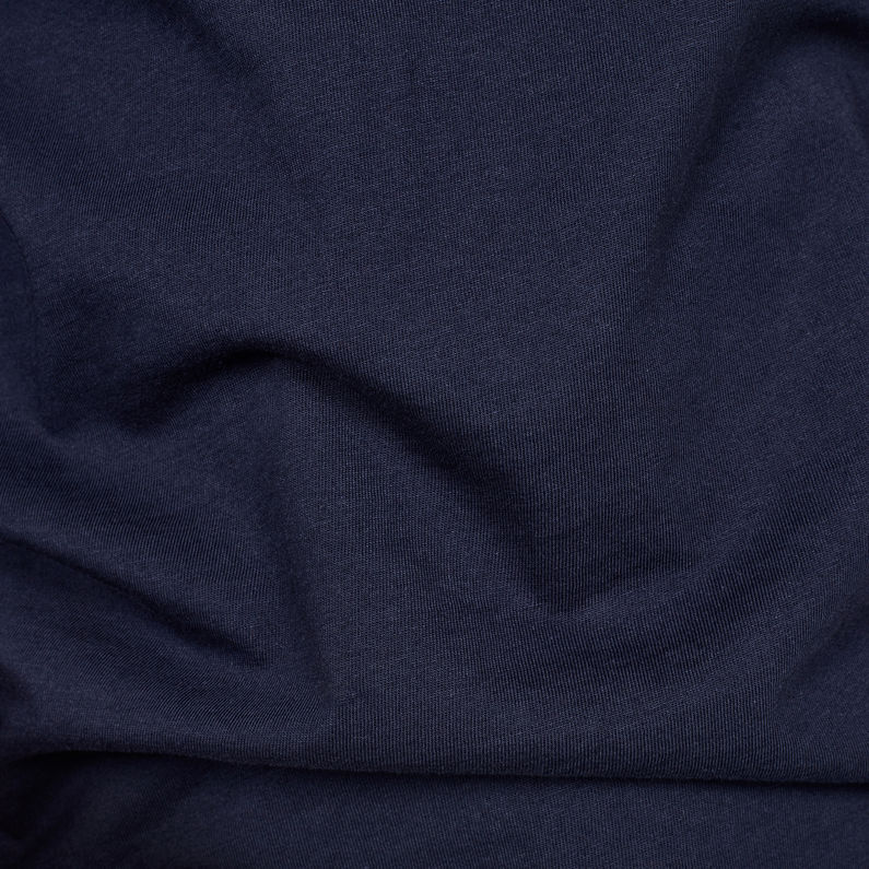G-Star RAW® T-Shirt Graphic 4 Slim Bleu foncé fabric shot