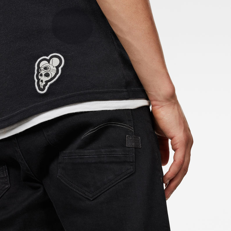 G-STAR® CNY Graphic Round Neck Top ブラック