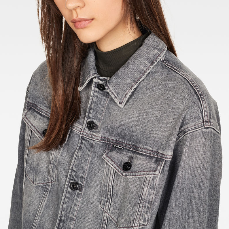 G-Star RAW® 3301 Boyfriend Denim Jacket グレー detail shot