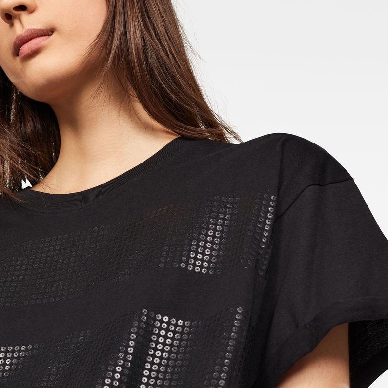 G-Star RAW® Graphic 14 Weir Boyfriend Top Black