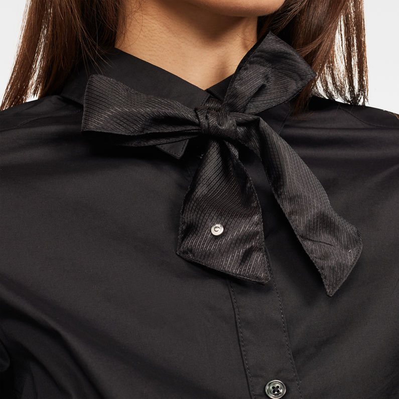 G-Star RAW® Chemise Syenite Slim Bow Noir detail shot