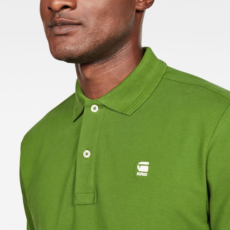 G-Star RAW® Dunda Stripe Slim Polo Green