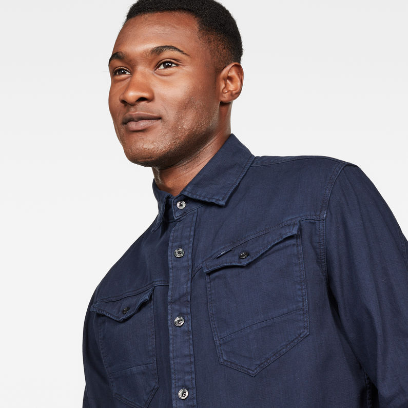 G-STAR® Arc 3D Slim Overhemd Bleu foncé