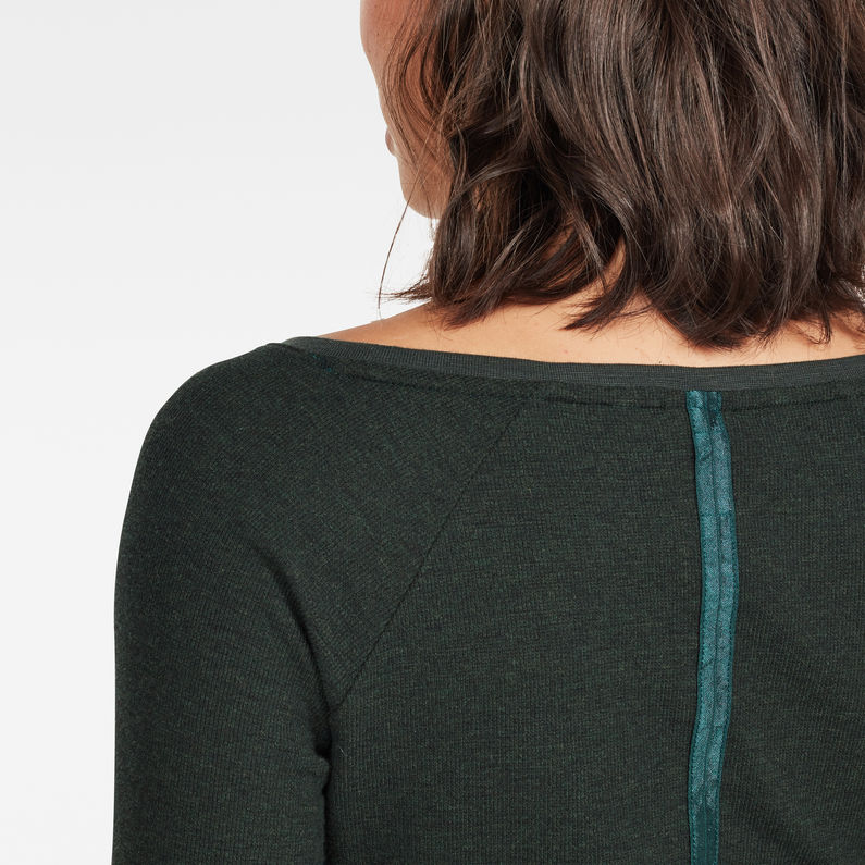 G-Star RAW® Haut Lecite Optic Slim Vert detail shot