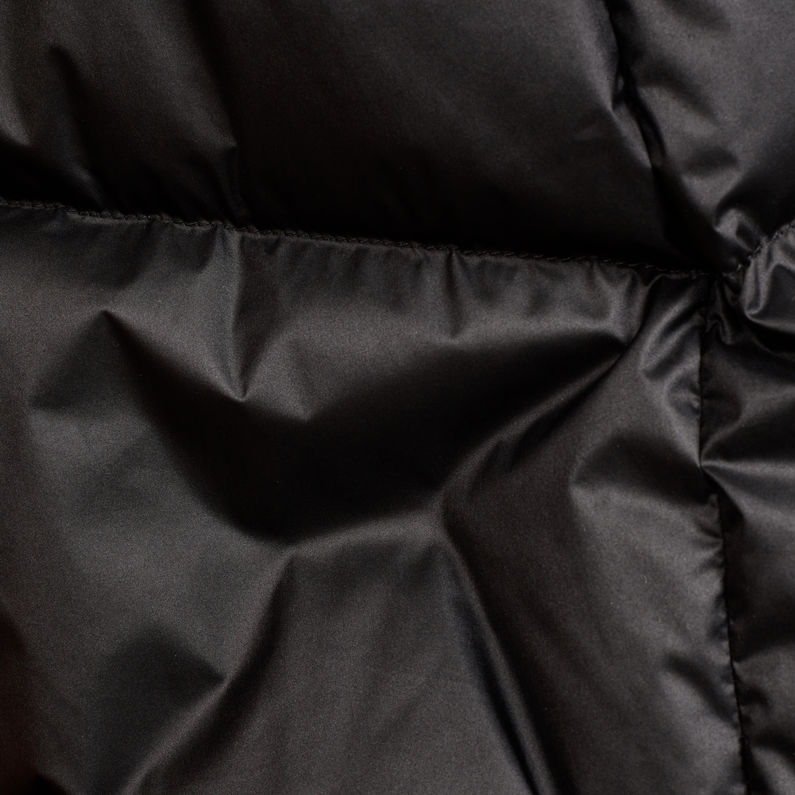 G-Star RAW® Whistler Down Long Parka Black fabric shot