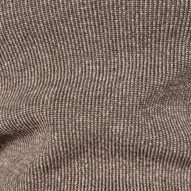 G-Star RAW® Pull en maille Exly Stripe Mock Turtleneck Rose fabric shot