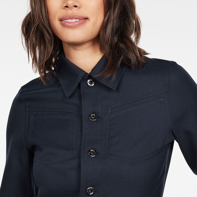 G-Star RAW® Combinaison jupe-culotte Mellam Bleu foncé detail shot