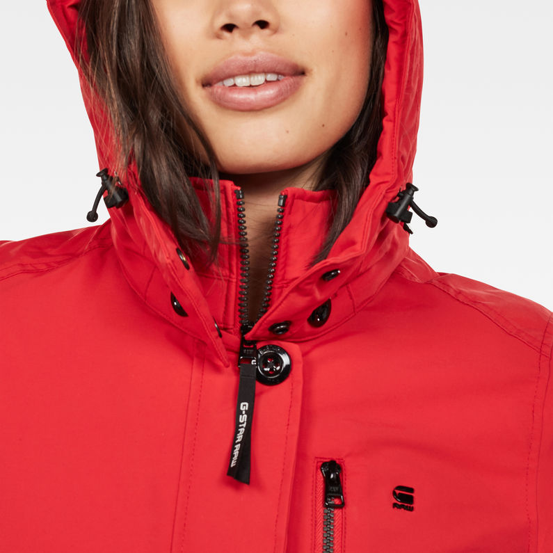 G-Star RAW® Parka Vodan Padded Slim Rojo detail shot