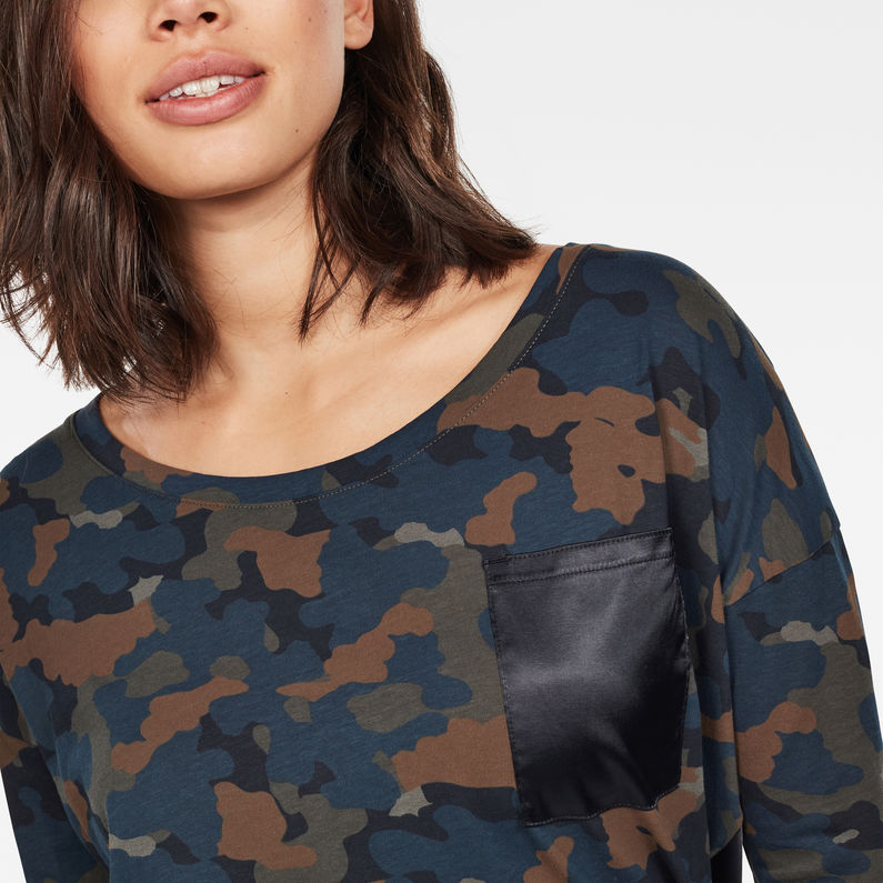 G-Star RAW® Sudadera Vim Loose Azul oscuro detail shot