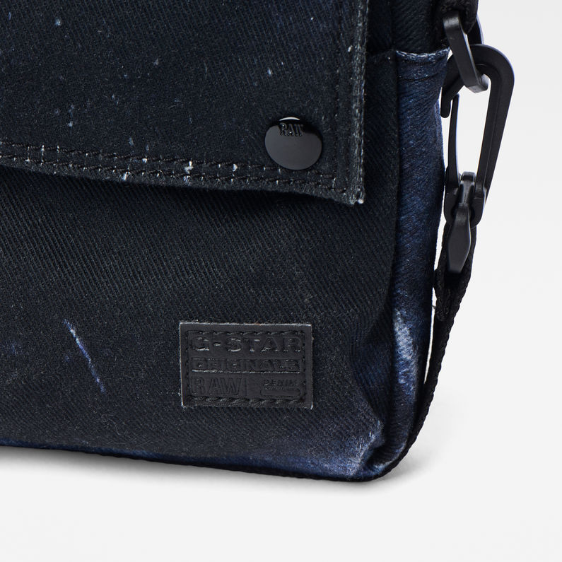 G-Star RAW® Estan Rijks Pouch Allover Dark blue detail shot