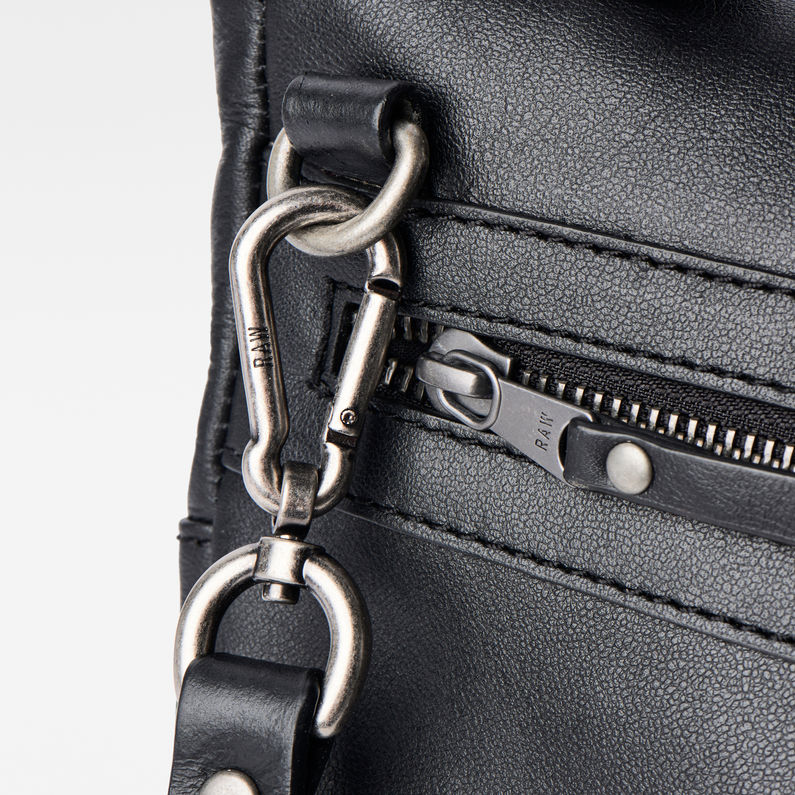 G-STAR® Sash Shoulderbag Leather Black inside view