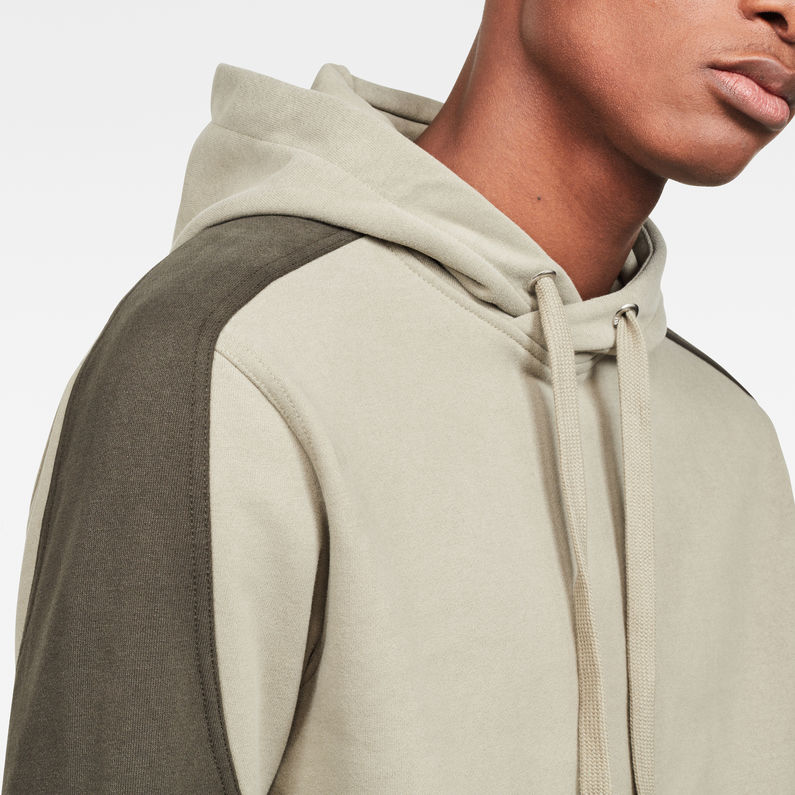 G-Star RAW® Baseball Hoodie Groen detail shot