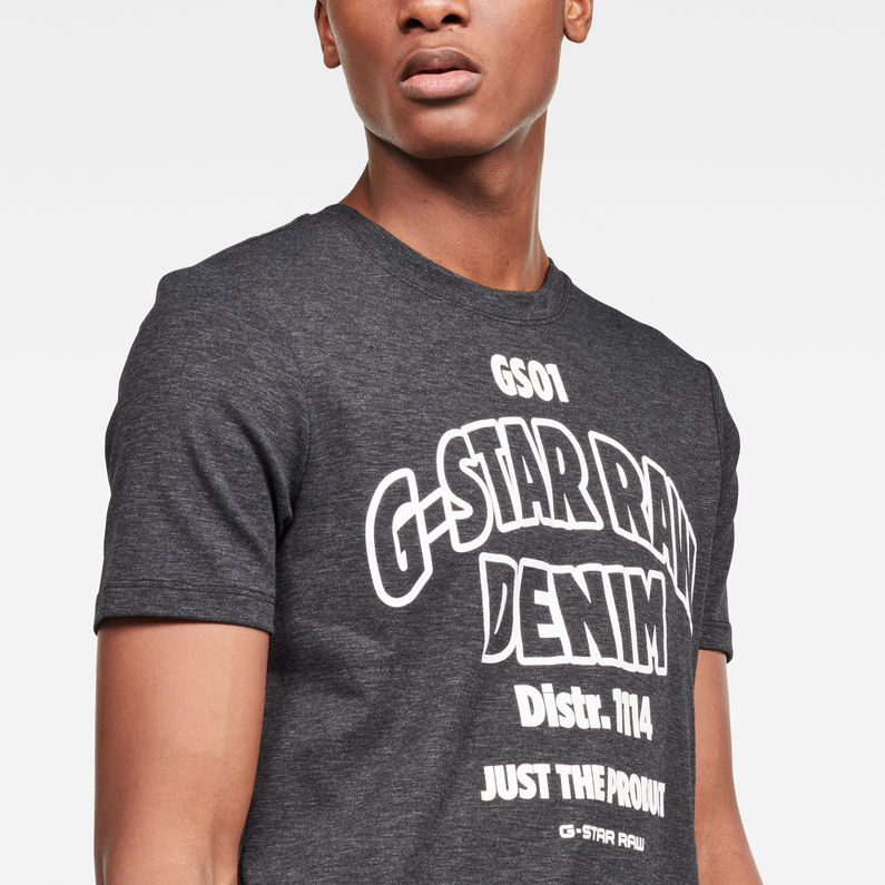 G-Star RAW® Slim Logo Denim T-Shirt Black
