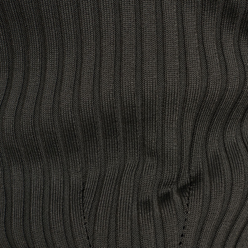 G-STAR® Lynn Mock Turtleneck Knitted Sweater グレー fabric shot