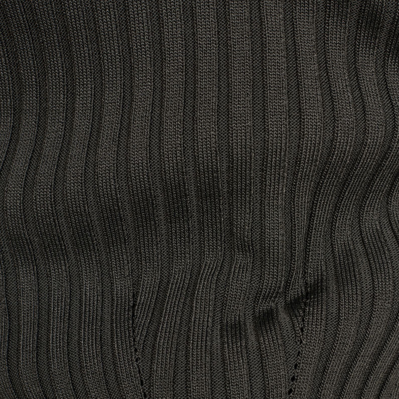 G-Star RAW® Lynn Mock Turtleneck Knitted Pullover Grau fabric shot
