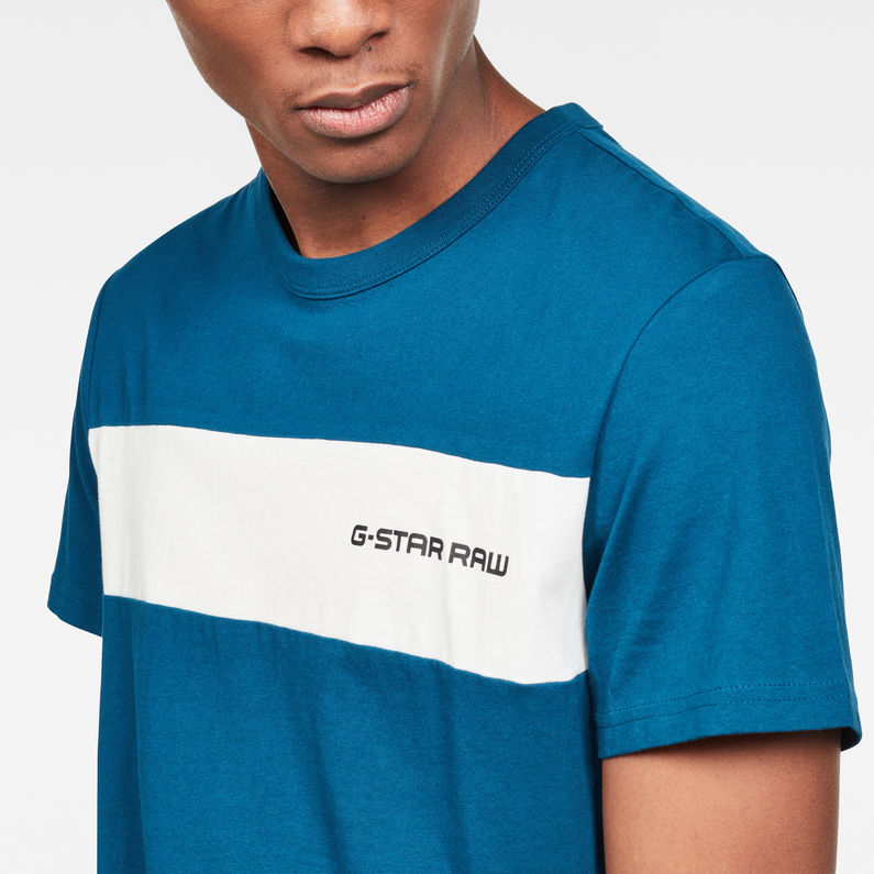 G-Star RAW® Rodis Block T-Shirt Medium blue detail shot