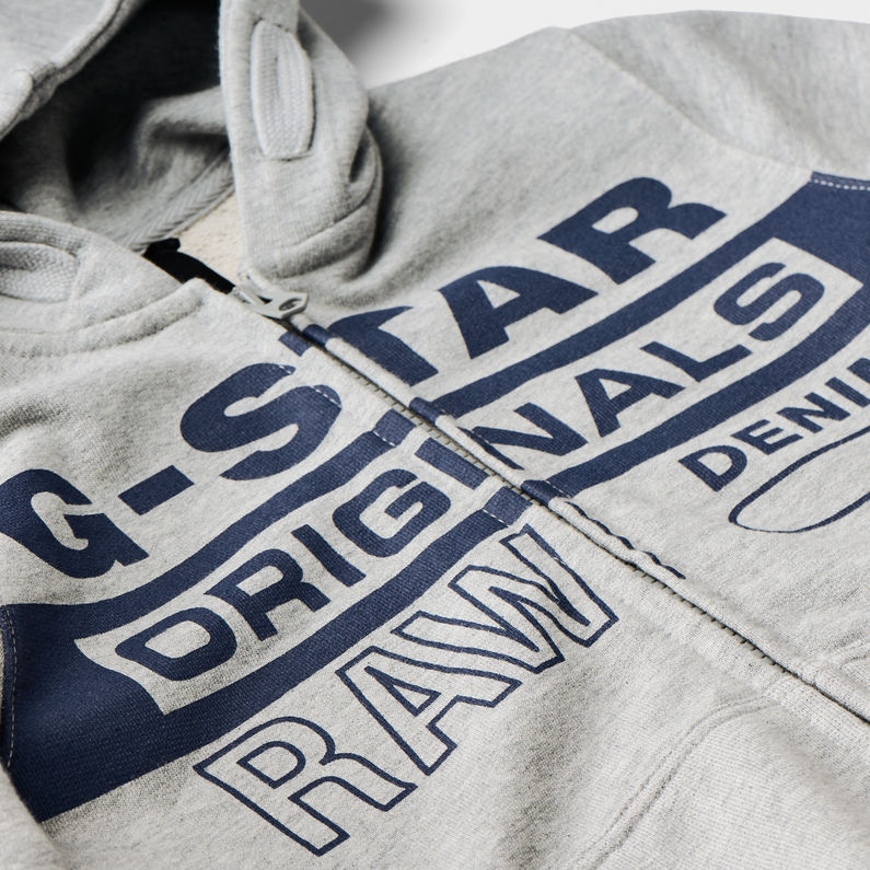 G-Star RAW® Hooded Cardigan Grau