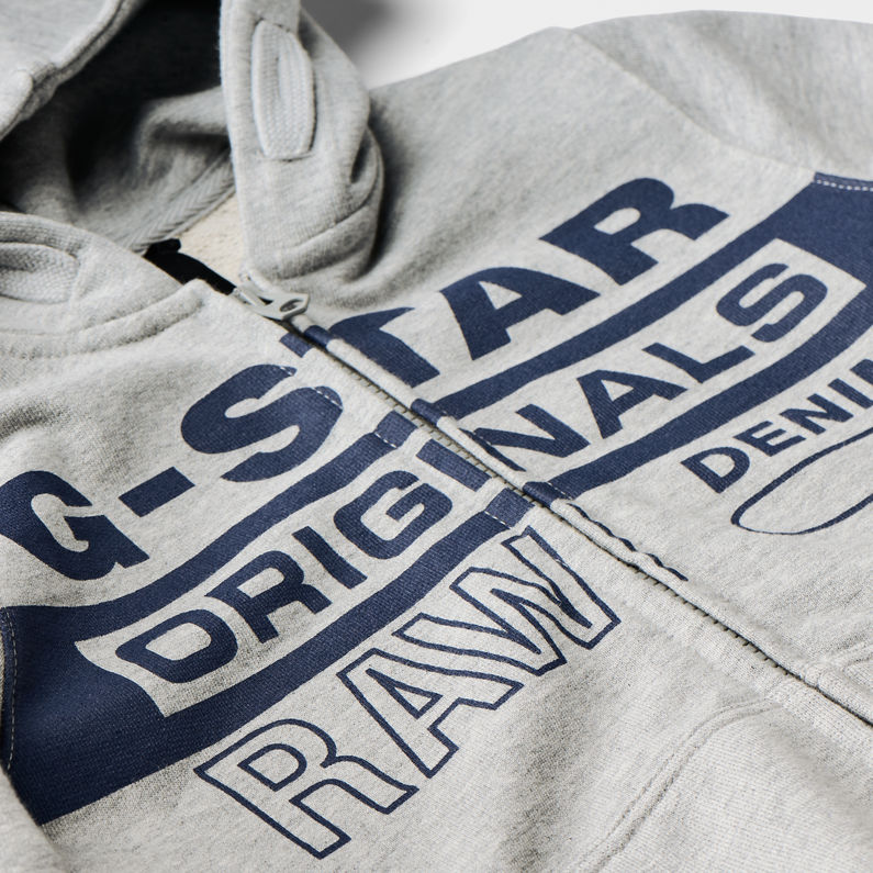 grey hooded star cardigan