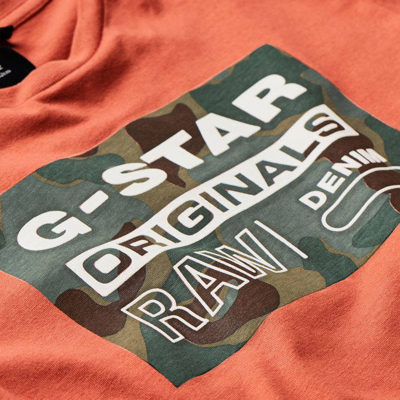 G-Star RAW® T-Shirt Brown detail shot