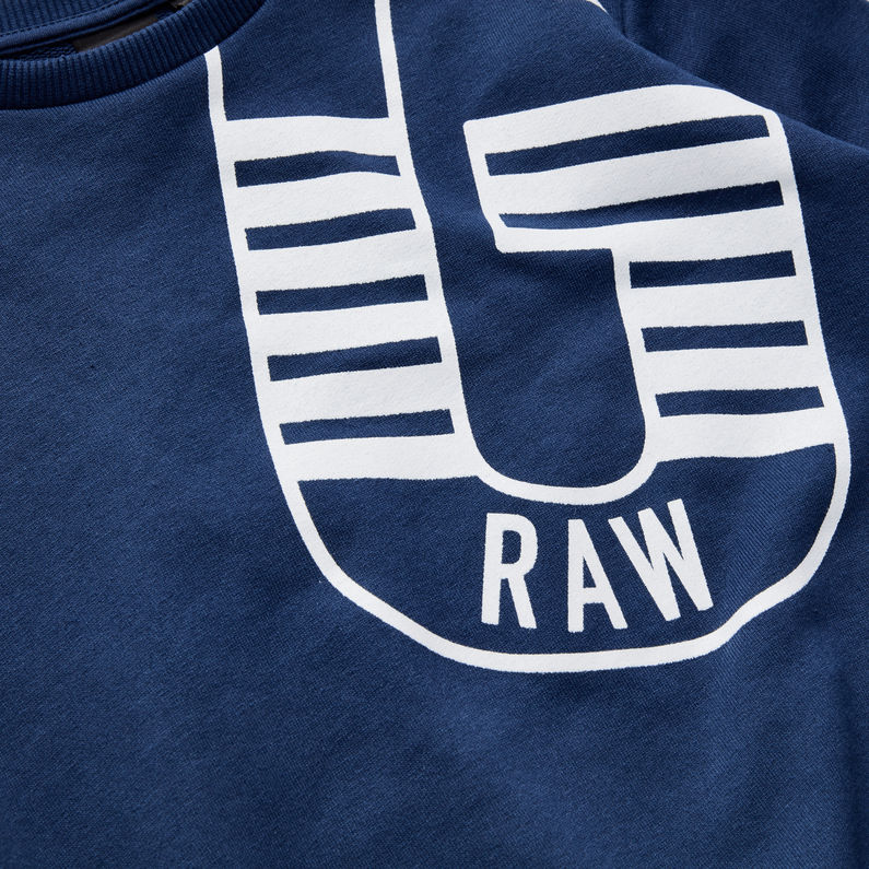 G-Star RAW® Sweatshirt Dunkelblau detail shot
