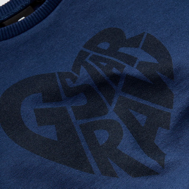 G-Star RAW® Sweater Bleu foncé detail shot