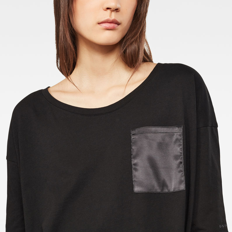 G-Star RAW® Sweat Vim Loose Noir detail shot