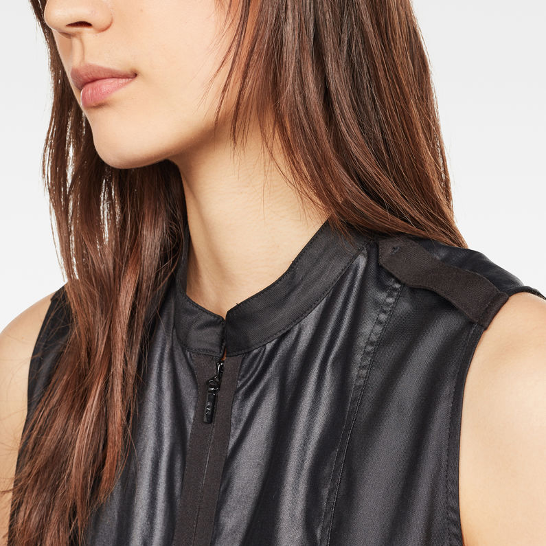 G-Star RAW® Camisa Road Zip Negro detail shot