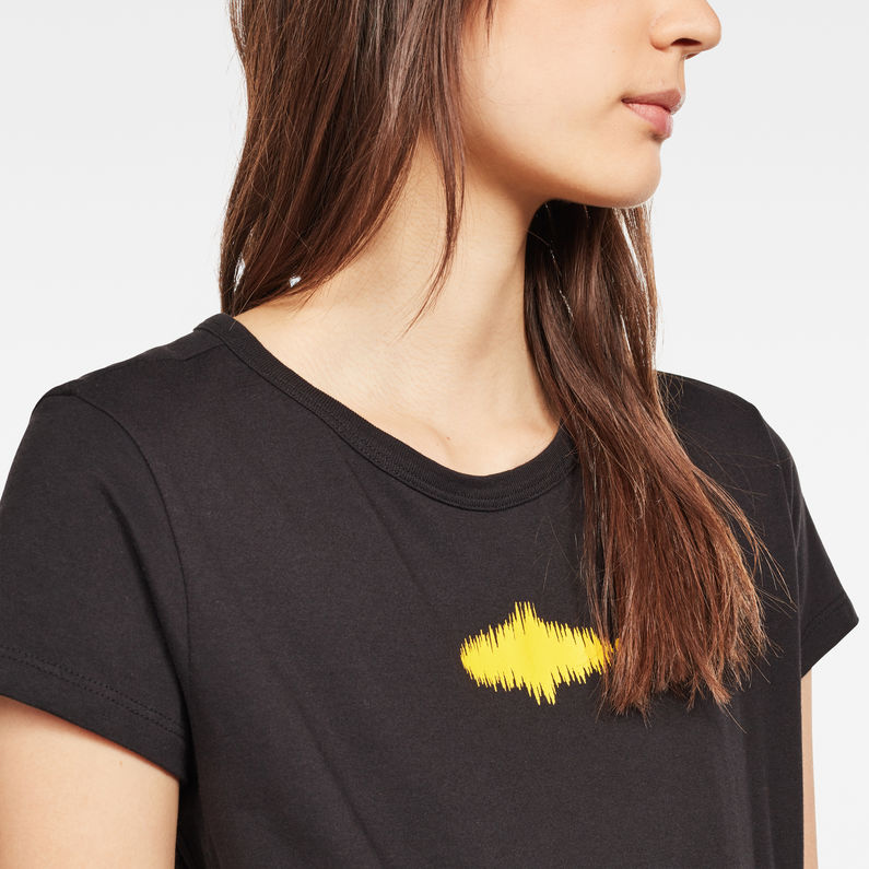 G-Star RAW® T-shirt Dence 2 Noir detail shot