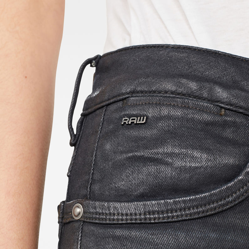G-Star RAW® G-Jackpant 3D Mid Skinny Bleu foncé detail shot