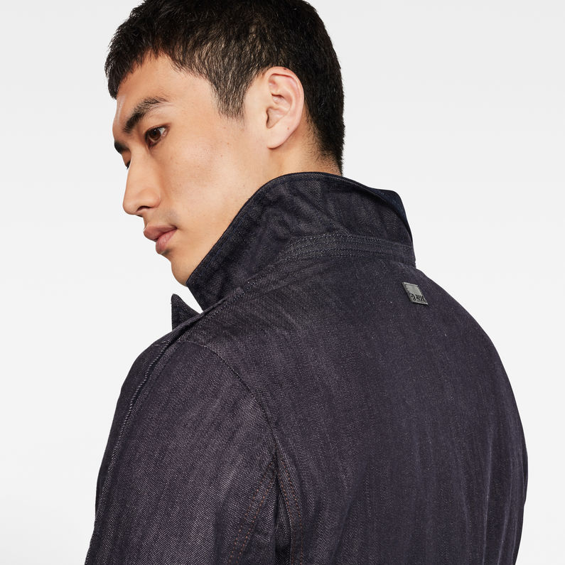 G-STAR® GSRR Pati Coat Dark blue detail shot