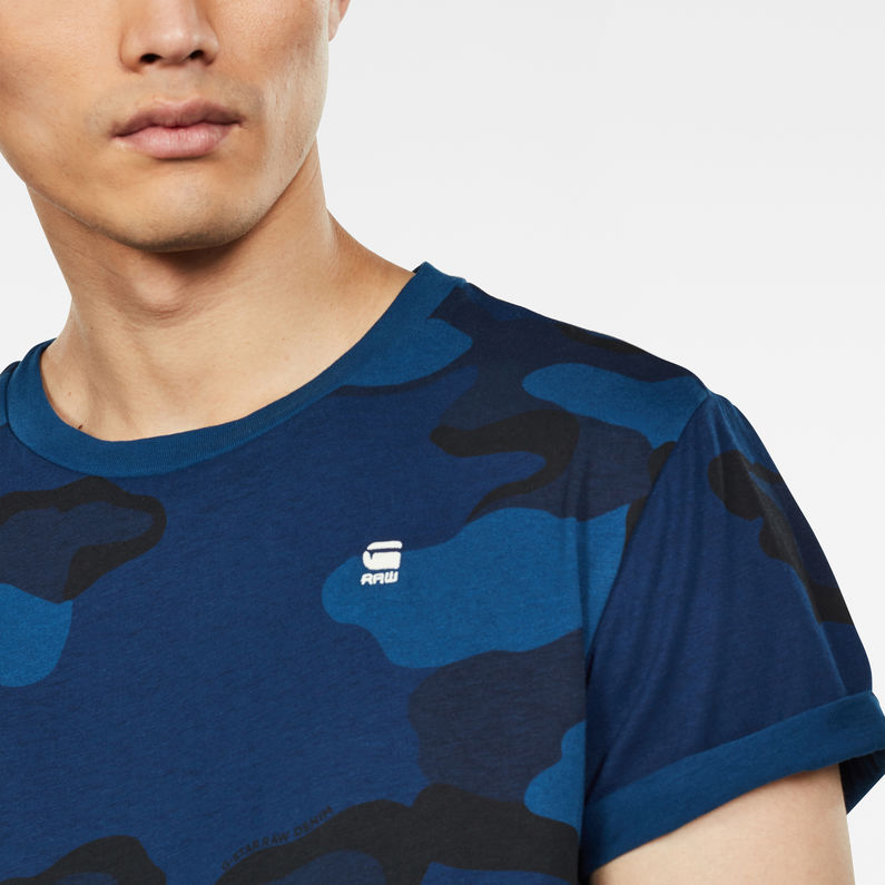 G-Star RAW® Camiseta Shelo Azul oscuro detail shot