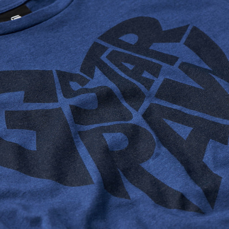 G-Star RAW® Camiseta Azul oscuro detail shot