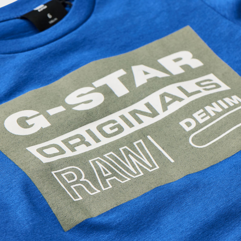 G-Star RAW® T-Shirt Medium blue detail shot