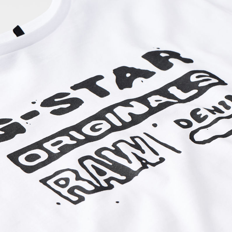 G-Star RAW® T-Shirt White detail shot