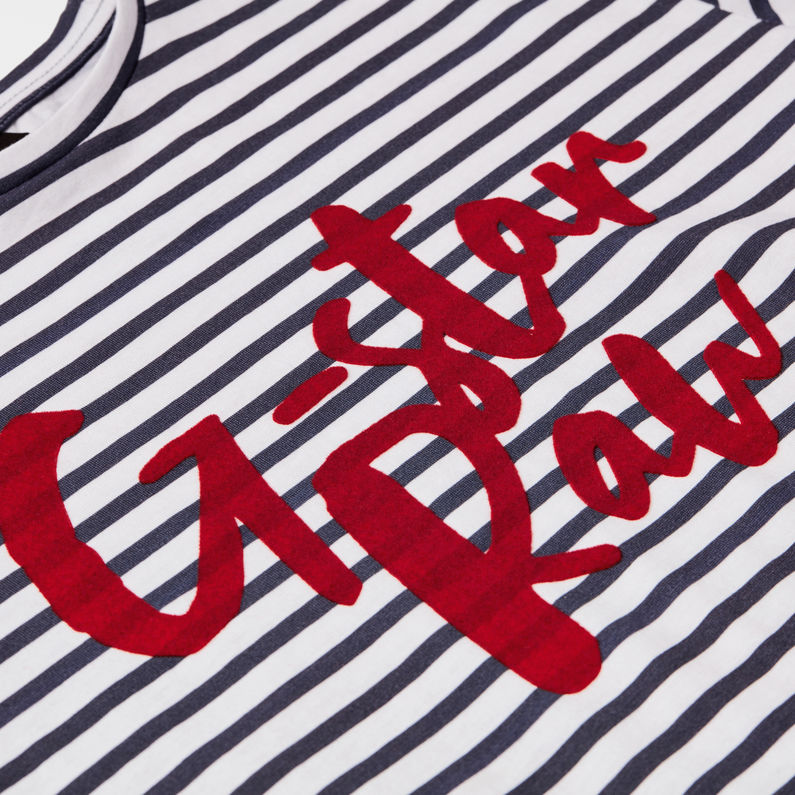 G-Star RAW® T-Shirt ダークブルー detail shot
