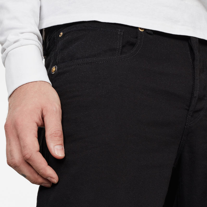 G-Star RAW® 5650 3D Relaxed Tapered Jeans Zwart detail shot