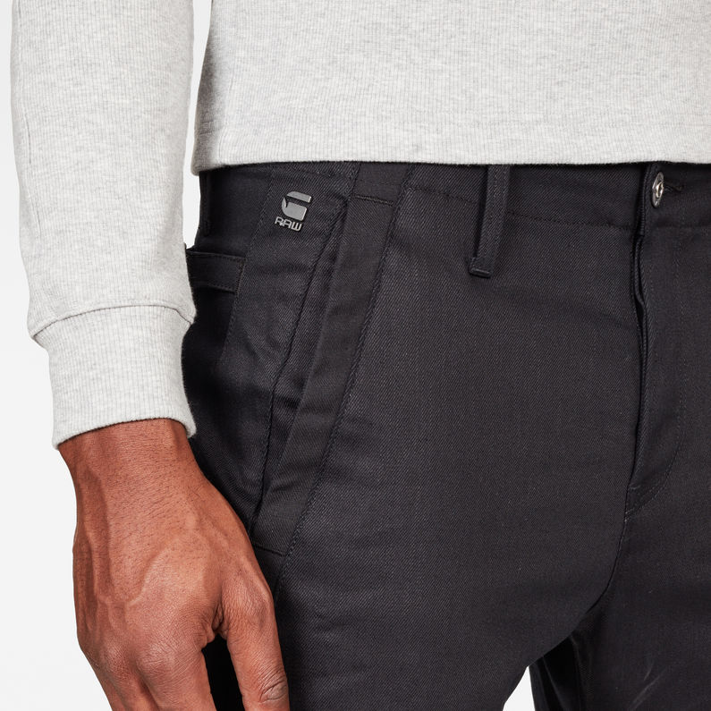 G-Star RAW® Pantalon Cormac Slim Noir detail shot