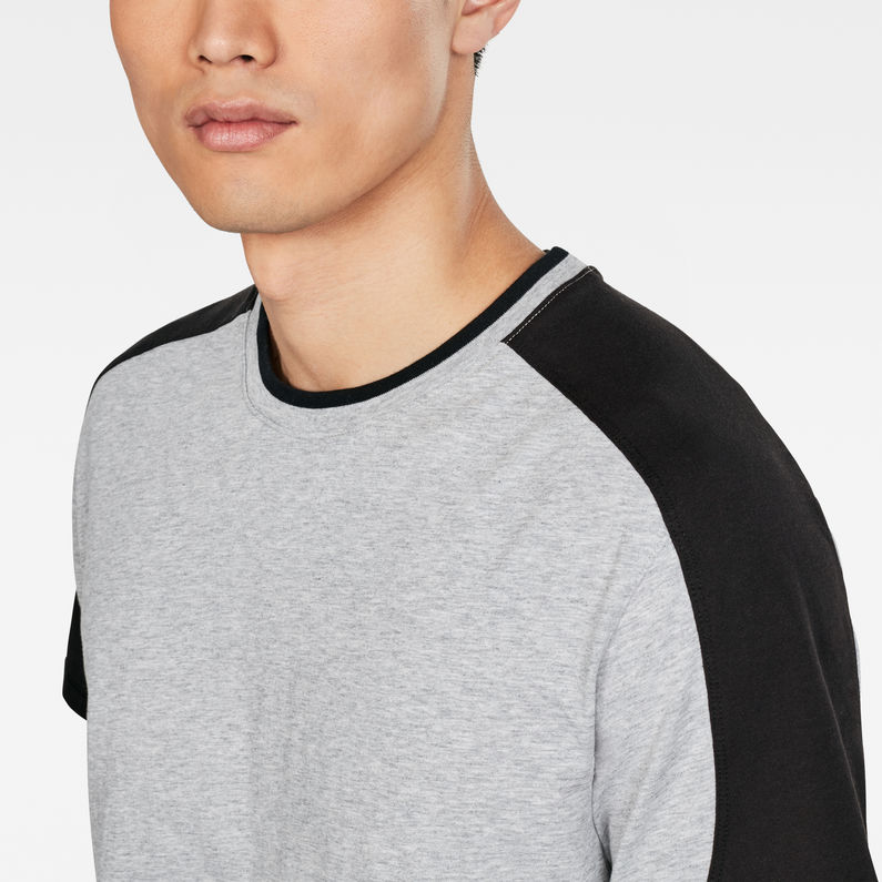G-Star RAW® Baseball T-Shirt Colorblocked Grey