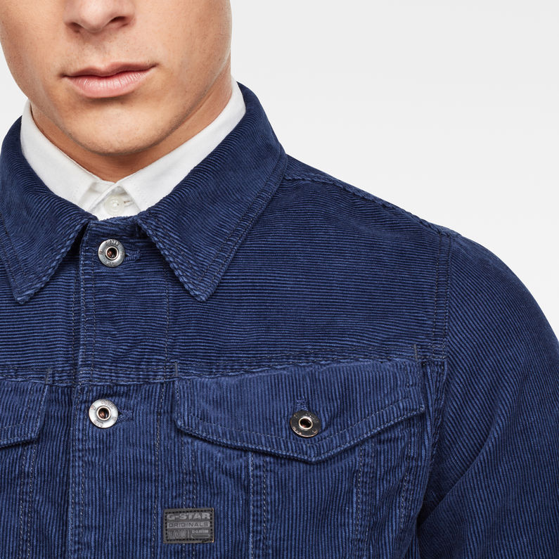 G-Star RAW® Chaqueta D-Staq Slim Azul oscuro detail shot