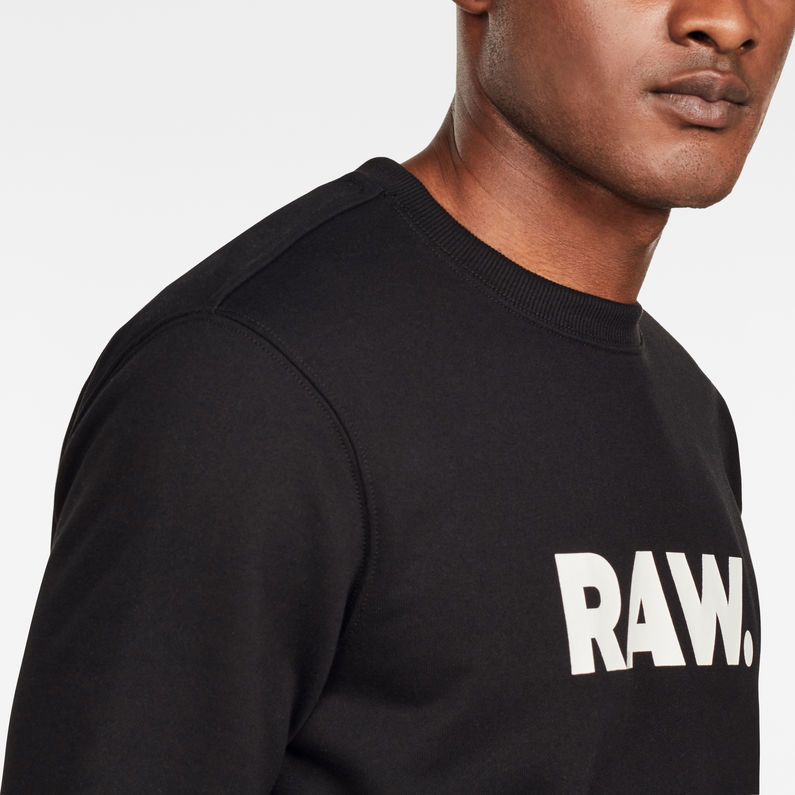 G-Star RAW® Ocelat Core Sweater Black detail shot