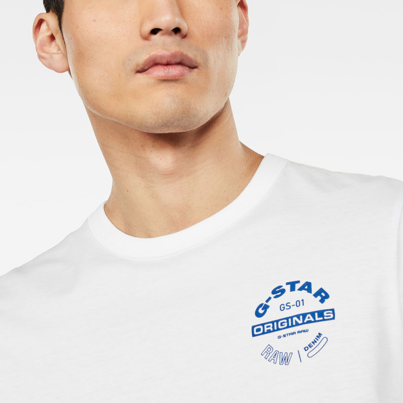G-Star RAW® Camiseta Originals Logo GR Blanco
