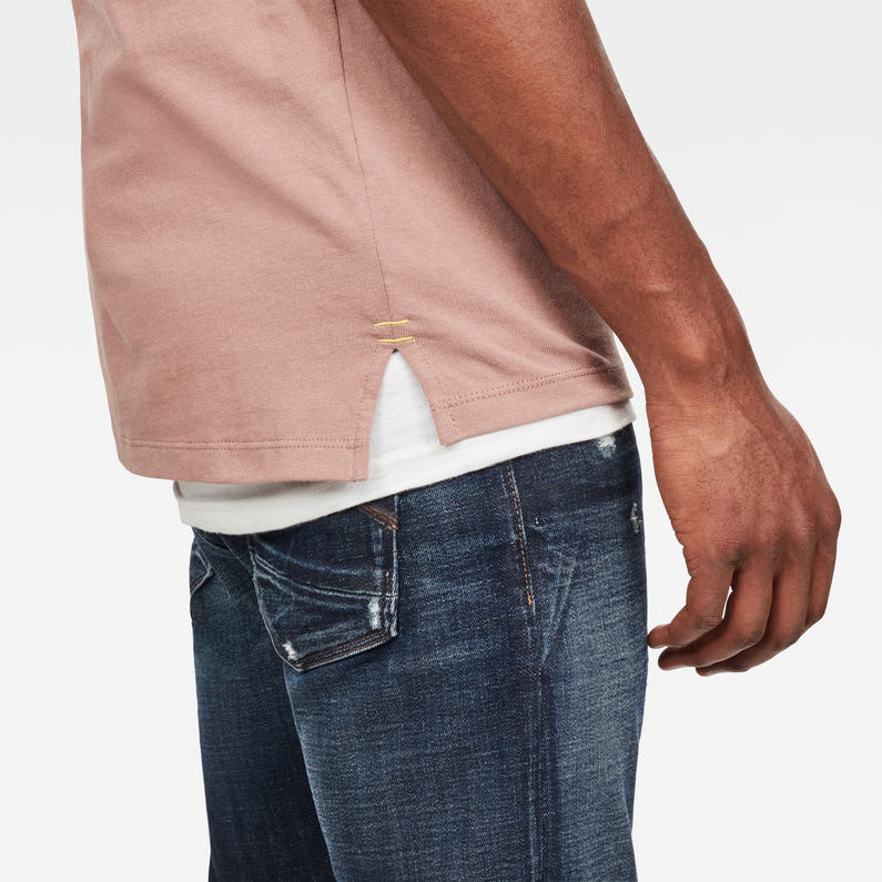 G-Star RAW® T-shirt Gsraw GR Brun detail shot