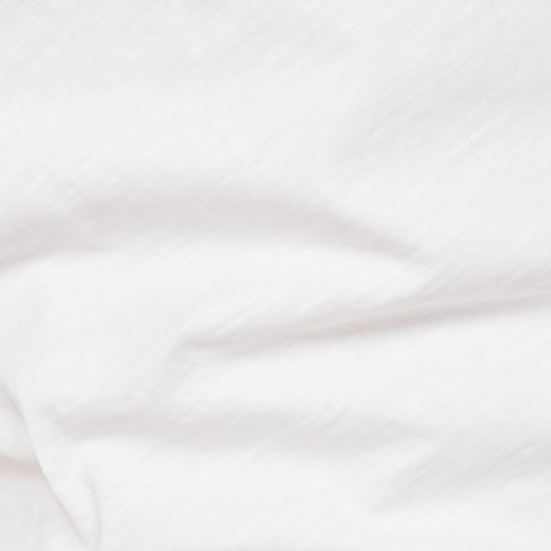 G-Star RAW® T-shirt Contrast Pocket Blanc fabric shot