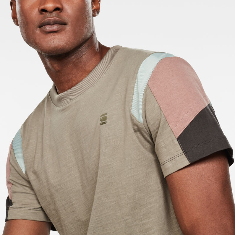 G-Star RAW® T-shirt Motac Fabric Mix Vert detail shot