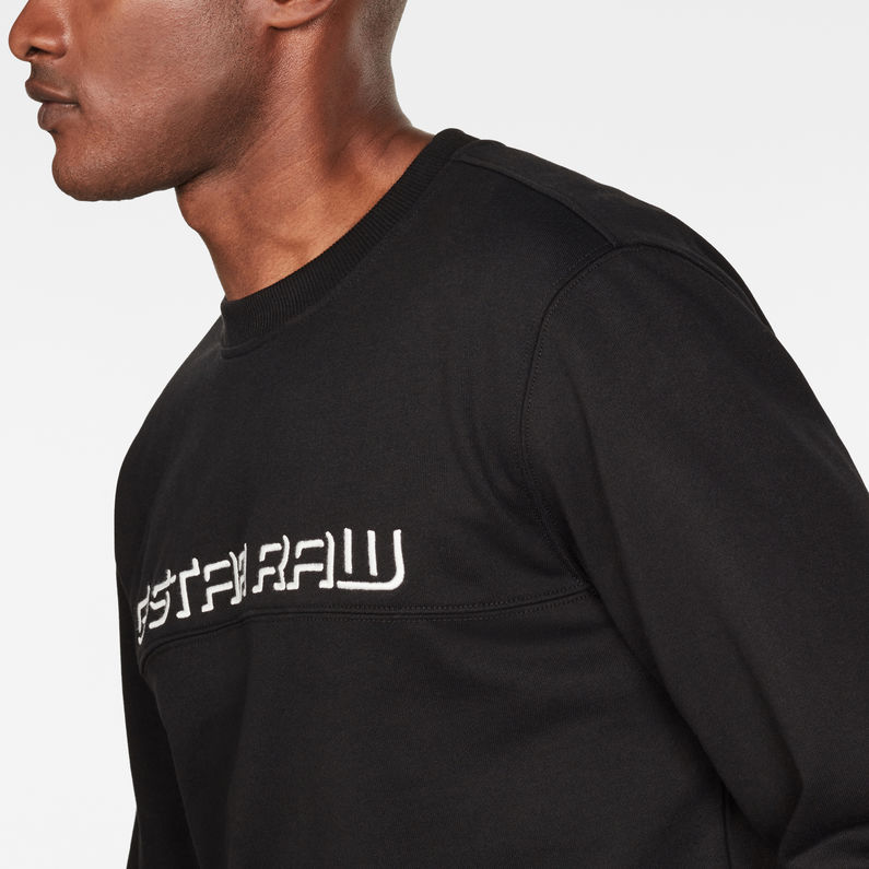 G-Star RAW® Pull Embro Paneled GR Noir detail shot