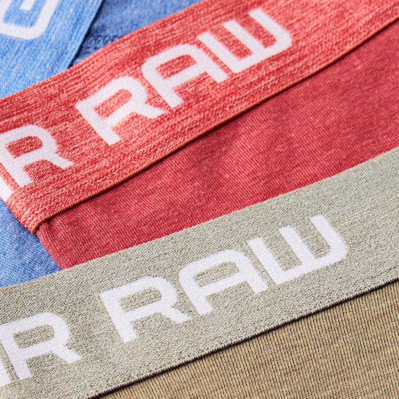 G-Star RAW® Classic Trunk 3-Pack Multi color detail shot