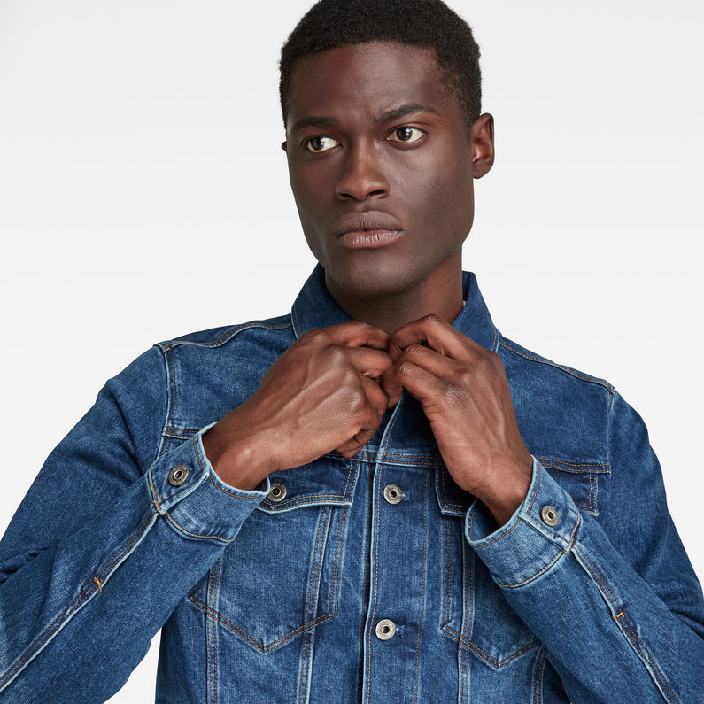 G-Star RAW® 3301 Slim Jacket Grey detail shot