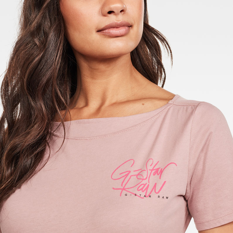 G-Star RAW® Mysid Optic Slim GR Calli Top Purple detail shot