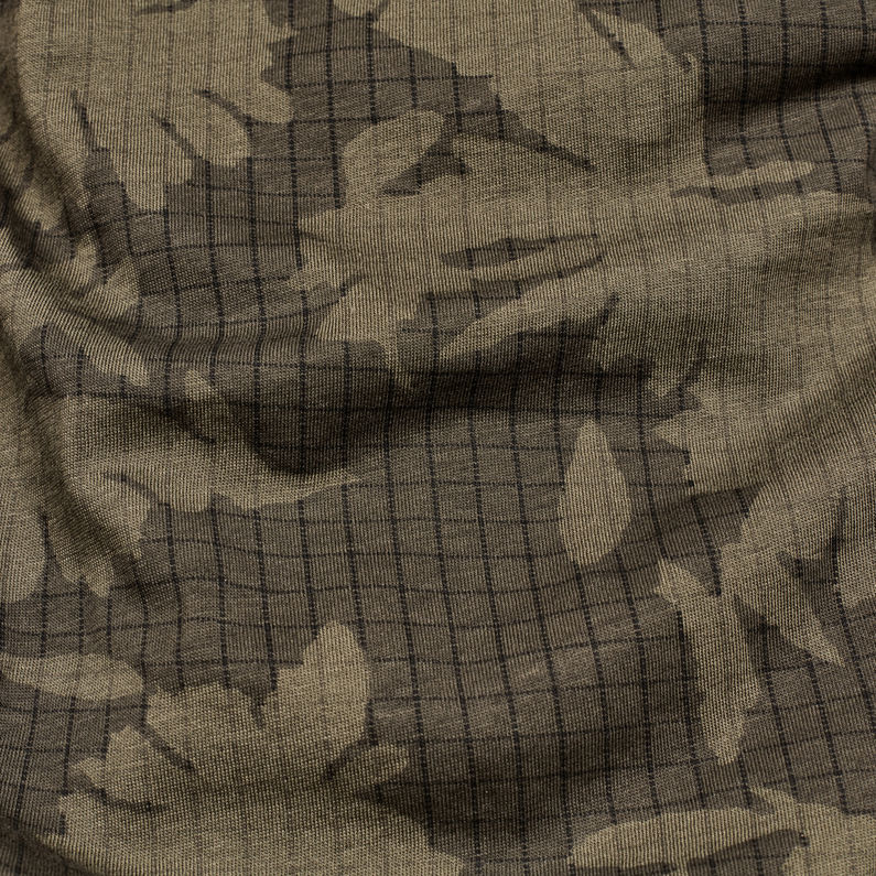 G-Star RAW® Allover Flower Print Top Green fabric shot